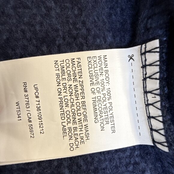 Ben Hogan Performance Men Med Dura Fleece Full Zip Golf Jacket, up to Color BLUE - Picture 6 of 9